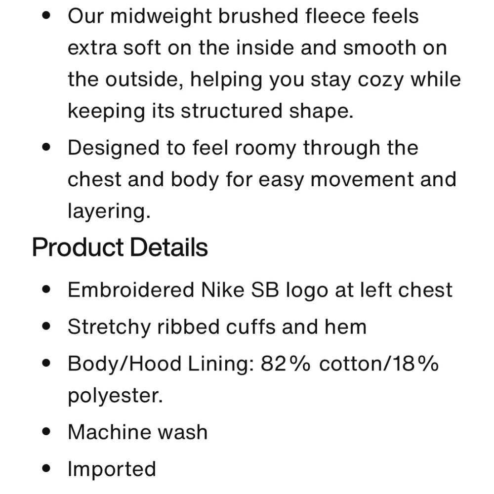 Nike fleece pullover skate unisex hoodie - Picture 9 of 10